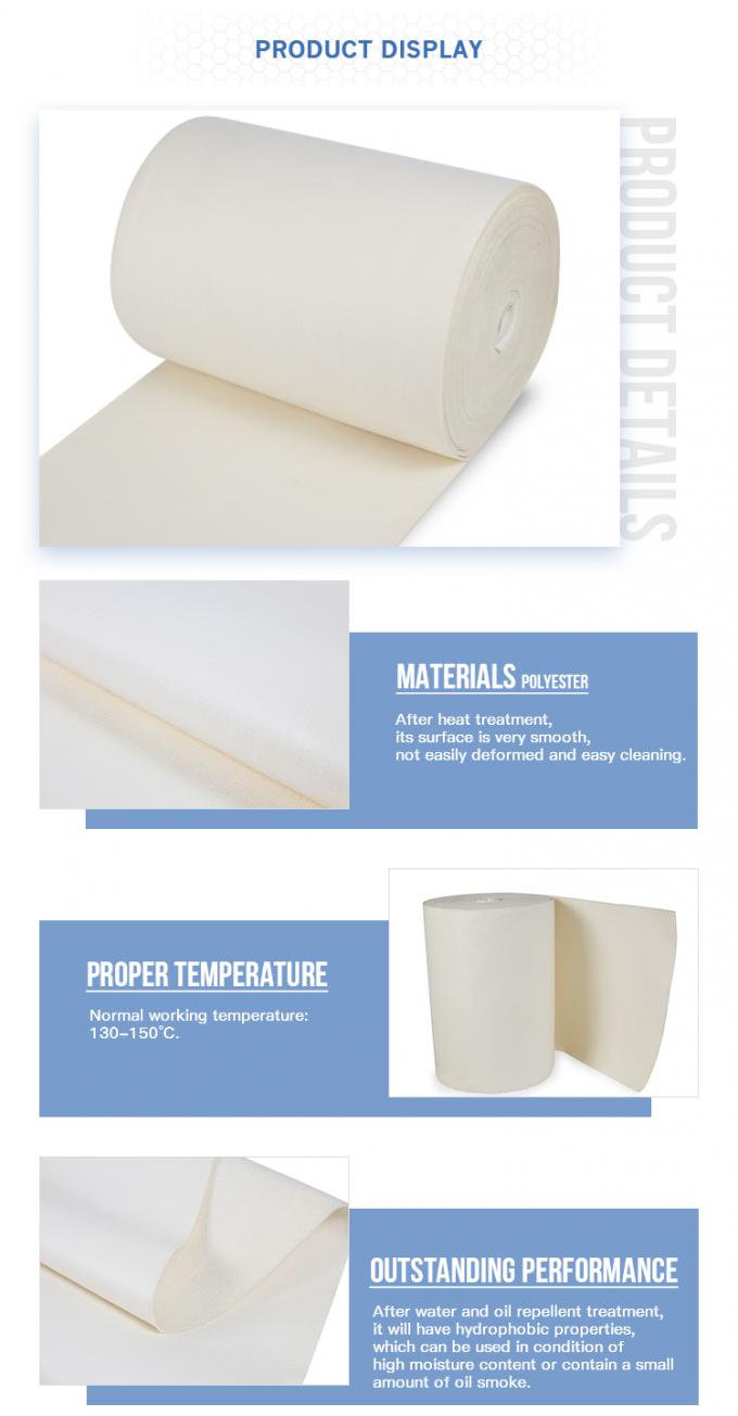 産業塵collection100%ポリエステル針のために使用されて集じん器のためのnonwoven感じられたエア フィルターの生地を打った