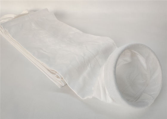 Industry White  PTFE Dust Collector 100% polyester needle punched nonwoven Material Filter Bag